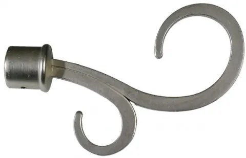 Bastone Tenda Estensibile Atene 120–210 cm in Metallo con Finitura Cromo Satinato