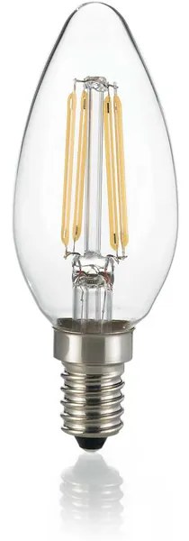 10 Lampadine Led Oliva E14 4 Watt 3000K 430 Lm Cri 90 Trasparente