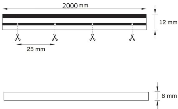 Striscia LED NEON 2 m LED/17W/12V IP65 rosa