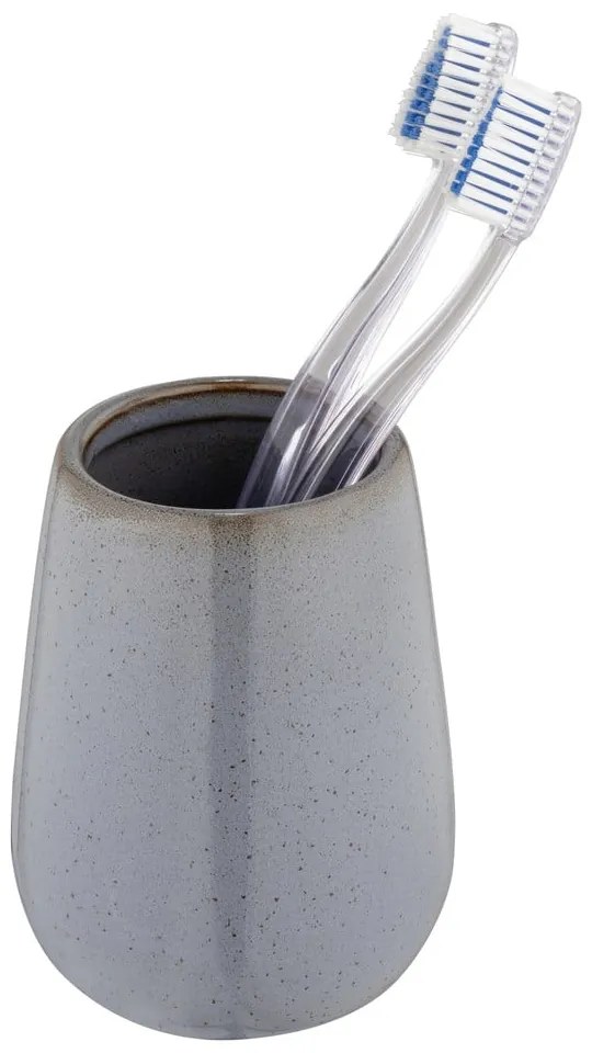 Portaspazzolino grigio in ceramica Sirmione – Wenko