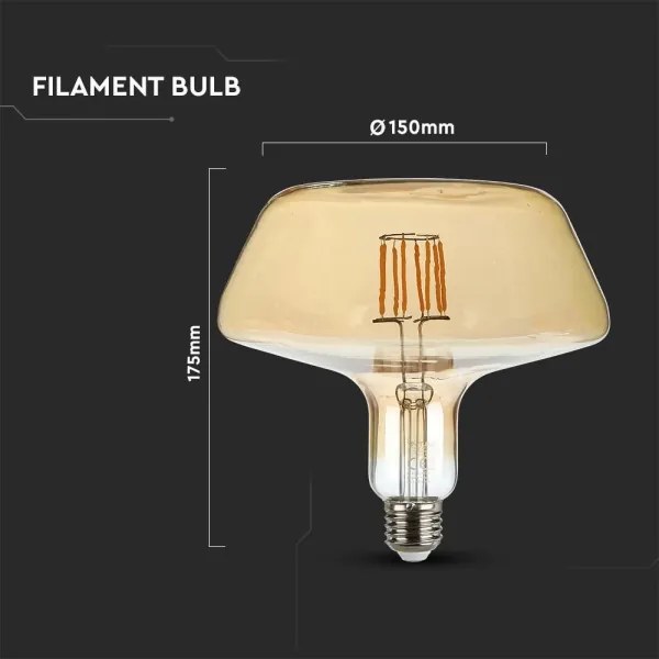 Lampadina LED FILAMENT T180 E27/8W/230V 1800K