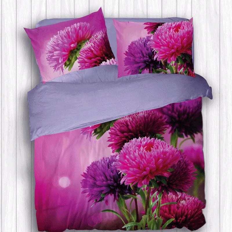 Completo Lenzuola Copriletto Matrimoniale Pierre Cardin in Stampa Digitale 4D Magico Fiore  Colore Unico, Dimensioni e Misure Matrimoniale