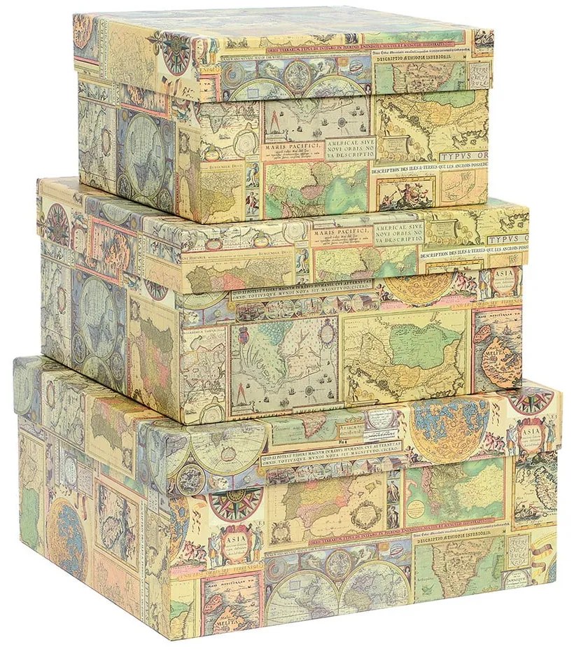 Scatole regalo in set da 3 Maps - Kartos