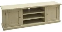 Porta tv 2 ante legno shabby avorio anticato 160x46x56 - Mobili 2G