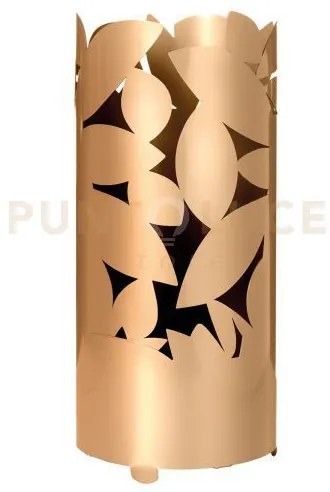 Porta ombrelli autunno oro laccato in ferro d.23cm,h.55cm