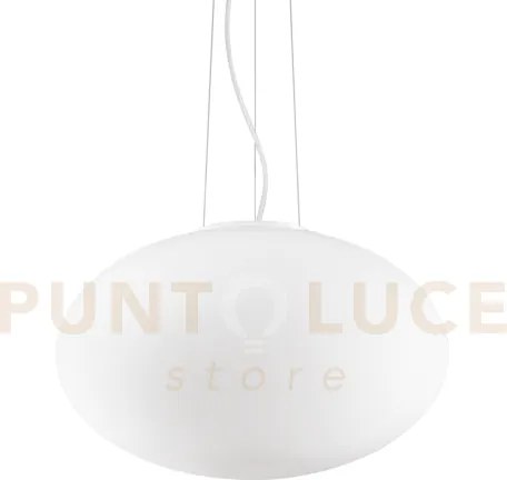 Candy lampadario sospenso in metallo e vetro 1 luce attacco e27 d.50cm