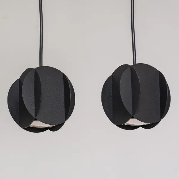 Lampadario sospeso su cavo GAMBIT 4x GU10/10W/230V, nero