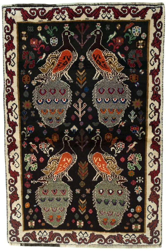 Gabbeh Tappeto persiano 100x150 Marrone (Iran) Annodato A Mano