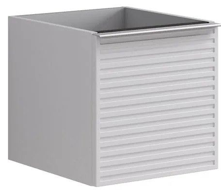 Struttura semi colonna da bagno Pixel2 cassetti laccato opaco bianco L 40 x H 40 x P 45.5 cm
