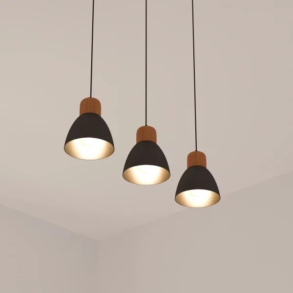 Atmosphera - Lampadario a sospensione con filo DESY 1xE27/40W/230V pino