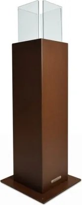 Camino a bioetanolo da giardino biocamino per esterno Capri 70 Ruggine