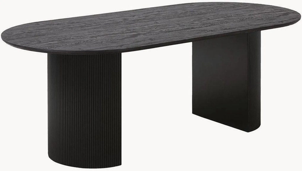 Tavolo ovale effetto legno Boavista, 210 x 100 cm