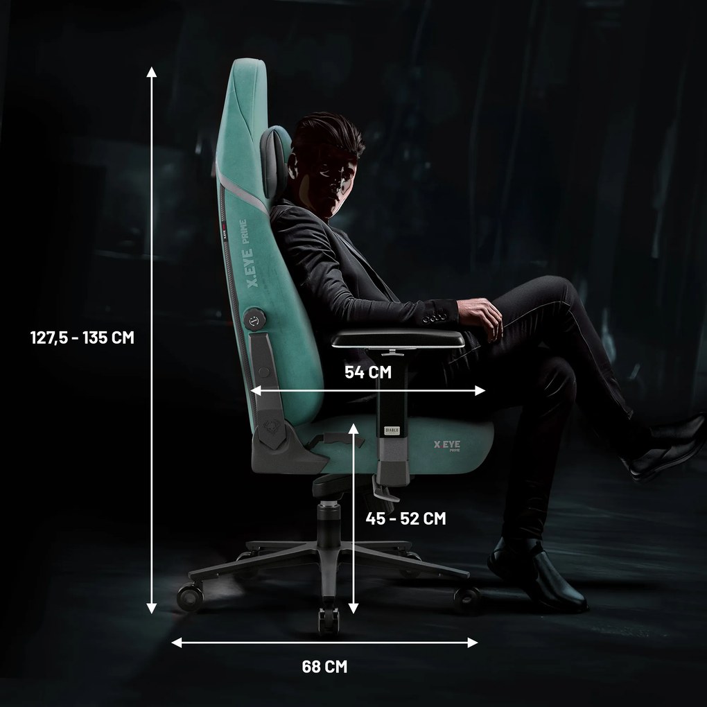Sedia da gaming Diablo X.Eye Prime Mystic Mint Normal Size