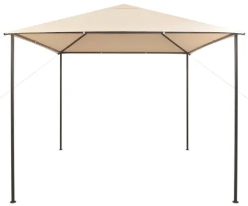 Gazebo Padiglione Tenda Tettoia 3x3 m Acciaio Beige