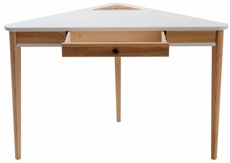 Tavolo da lavoro angolare bianco Ashme - Ragaba