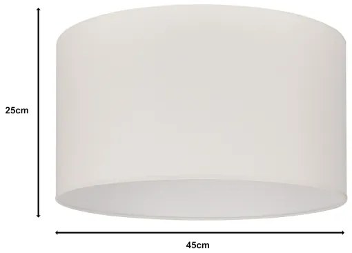 Duolla - Paralume universale ROLLER E27 diametro 45 cm color crema