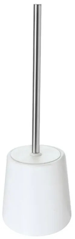 Portascopino wc in ceramica da appoggio linea Sidney bianca