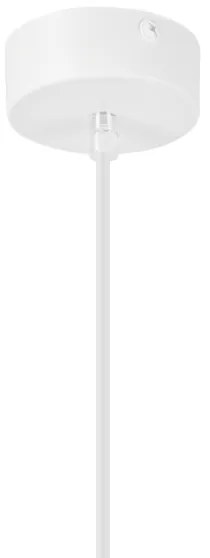 Lampadario a sospensione con filo NICO 1xE27/60W/230V bianco