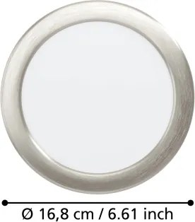 Eglo 901406 - Plafoniera LED da incasso FUEVA LED/10,5W/230V Ø 16,8 cm cromo