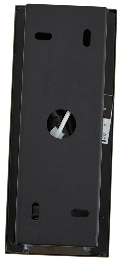 Lampada da parete moderna nera con LED inclusi - Plaza