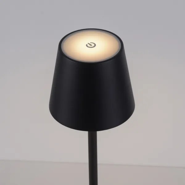 Leuchten Direkt19250-18-LED Lampada ricaricabile da esterno EURIA LED/3W/5V IP54 nero