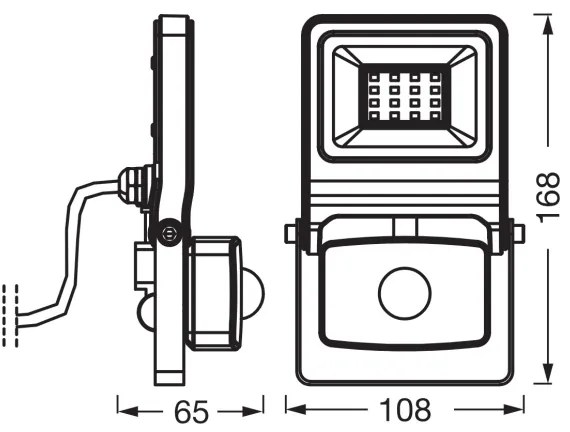 Osram - Proiettore LED con sensore ENDURA LED/10W/230V 3000K IP44