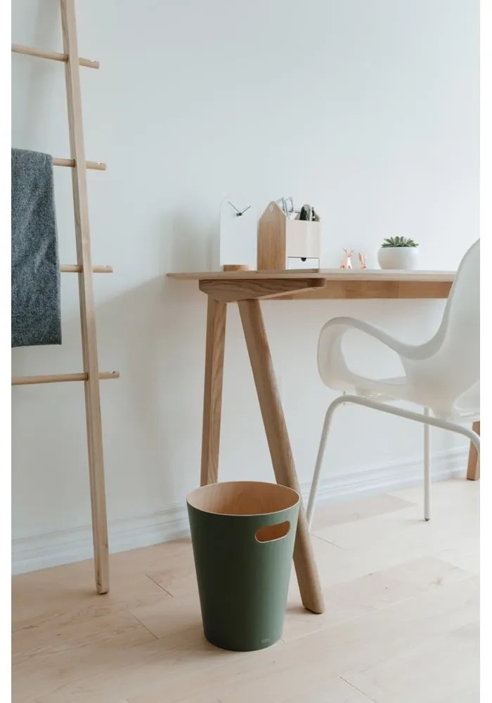 Cestino per la spazzatura verde 7,5 l Woodrow – Umbra