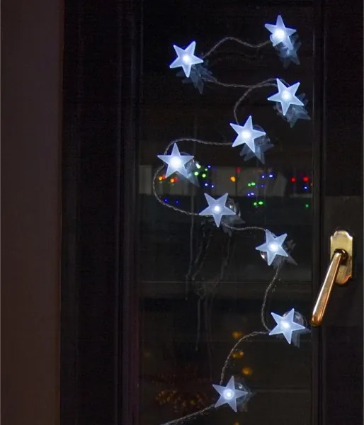 Retlux - Catena decorativa LED con ventose 10xLED/2xAA 1,8m bianco freddo