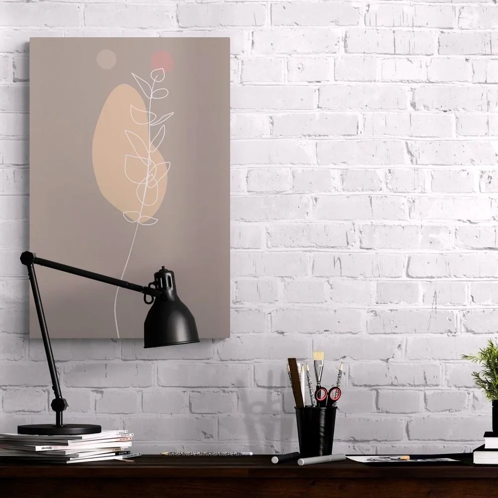Quadro su tela – Foglia minimalista No3