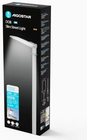 Aigostar - Lampione stradale SLIM LED/150W/230V 6500K IP65