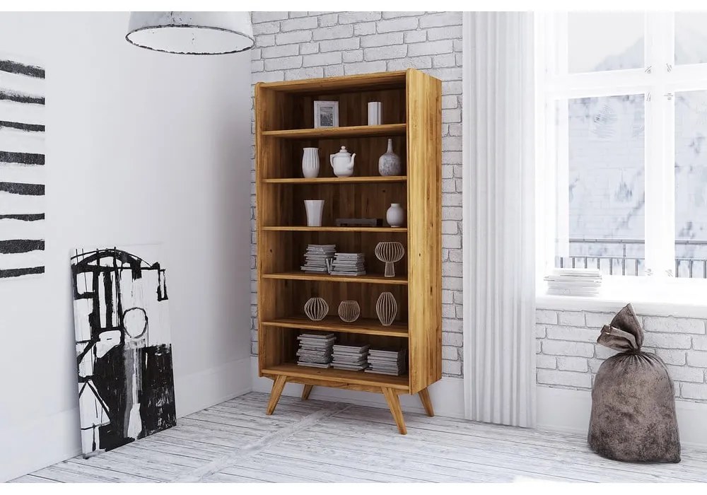 Libreria in legno di rovere 100x200 cm Retro - The Beds