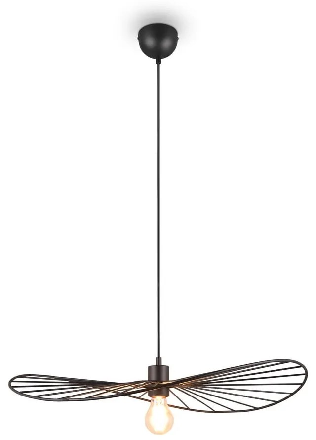 Nero opaco apparecchio a sospensione ø 60 cm Chapeau - Reality