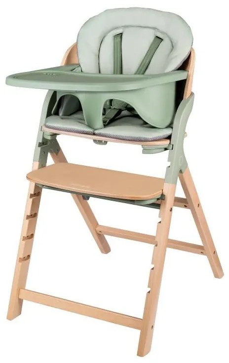 Lionelo - Seggiolone da pappa 3 in 1 MEGAN Legno Verde