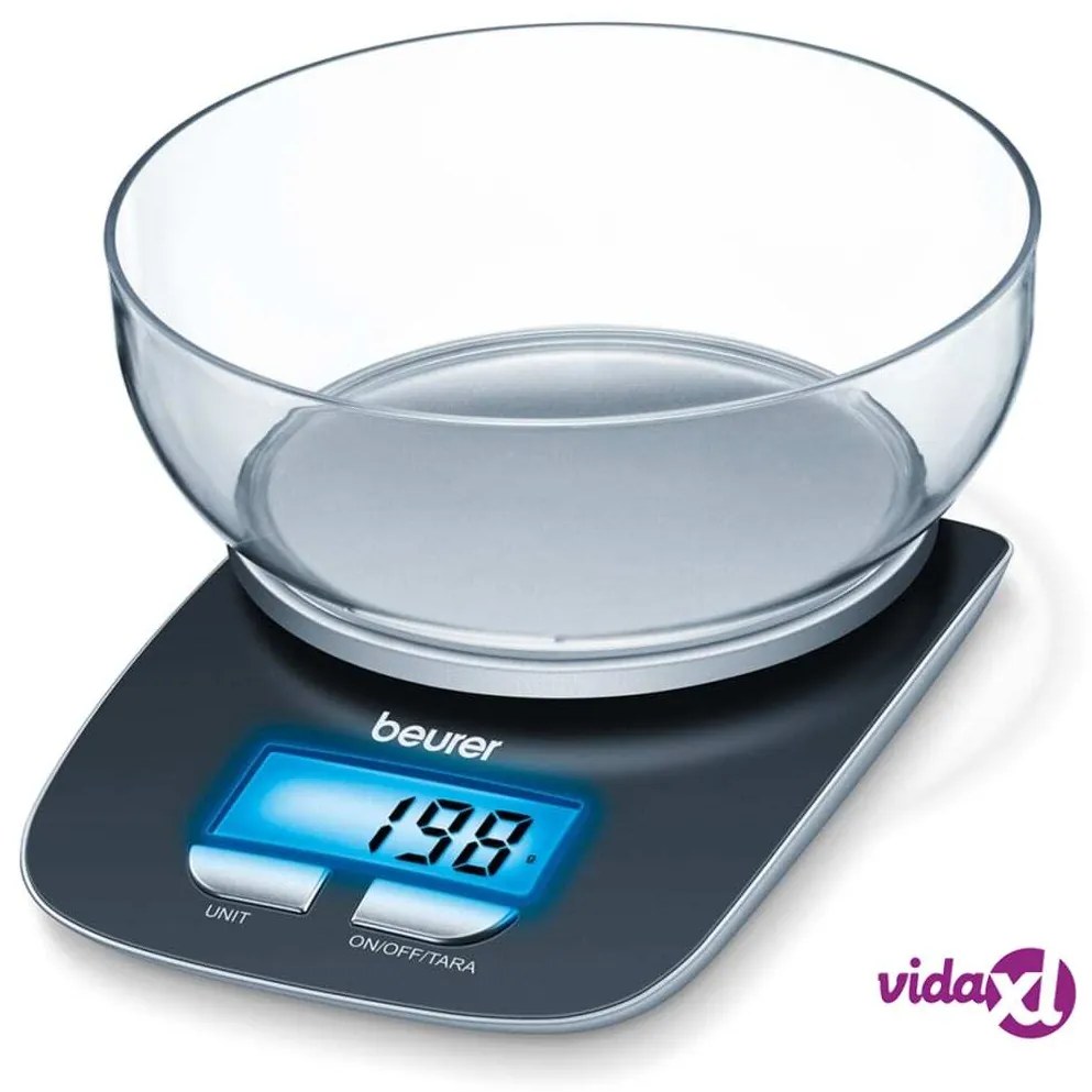 Beurer Bilancia da Cucina KS25 3kg Nera 704.15
