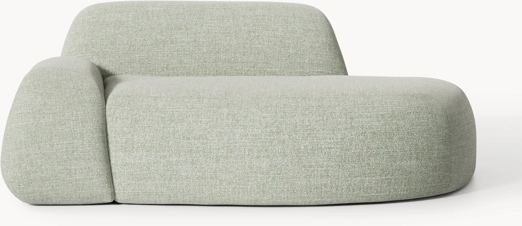 Divano 2 posti in bouclé con chaise longue Wolke
