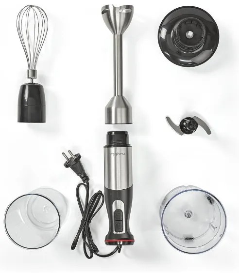 Nedis KAHB400CAL - Frullatore 4in1 800W/230V acciaio inossidabile