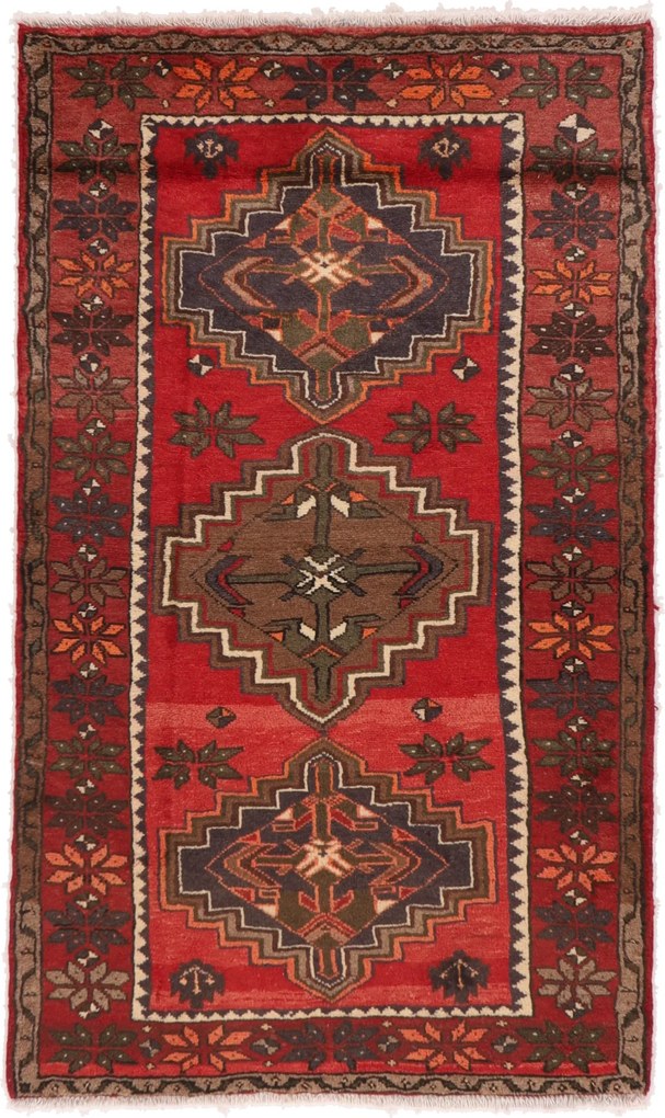 Hamedan Tappeto 100x170 (Iran) Annodato A Mano