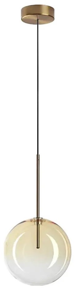 Ideal Lux - Lampadario LED a sospensione con filo EQUINOXE 1xG4/2W/230V diametro 20 cm ottone/fumé