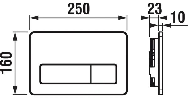 JIKA H8936620000001 - Pulsante di scarico DUAL PRO bianco