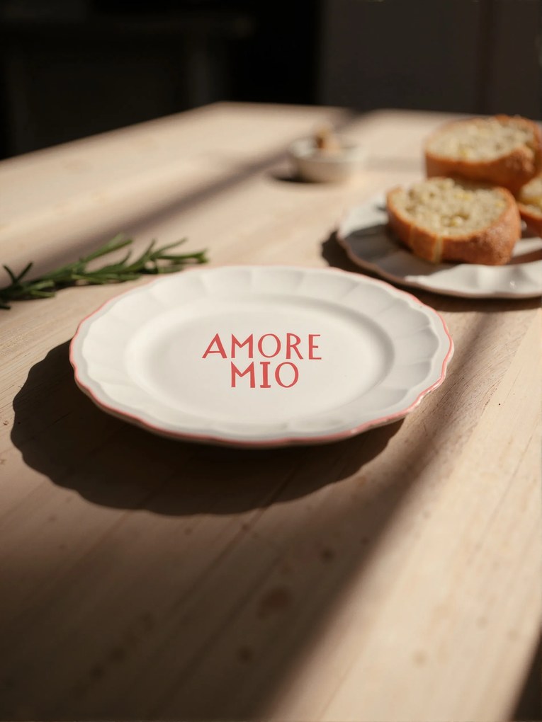 Sinsay - Piatto con scritta Amore Mio - rosso