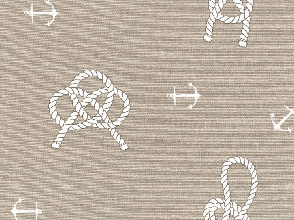 Marino cuscino in cotone disponibile in diverse colorazioni stile marinaresco beige