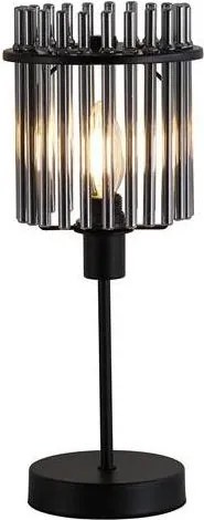 Searchlight EU55622SM - Lampada da tavolo SWIZZLE 1xE14/60W/230V nera