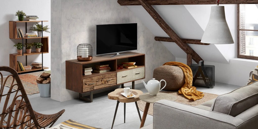 Kave Home - Pouf quadrato Doc 50 x 50 cm