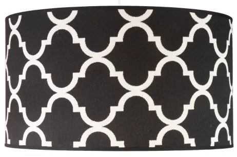 Duolla - Lampadario a sospensione con filo MAROKO 1xE27/40W/230V diametro 45 cm nero/bianco