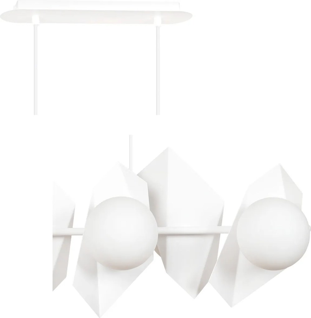 Lampadario a Sospensione DRIFTON 6 BLACK e WHITE Colore Bianco