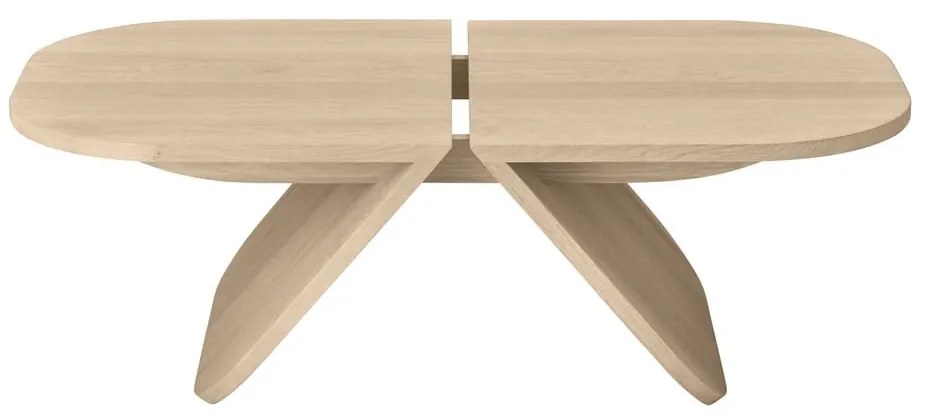 Tavolino da salotto di colore naturale in rovere massiccio 54x100 cm Avio – Blomus