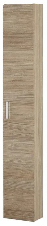 Pensile bagno sospeso 150 H rovere tropea con maniglia cromata Martha