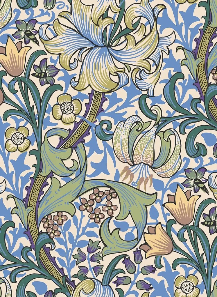 House of Hackney Tapete Golden Lily - Sky
