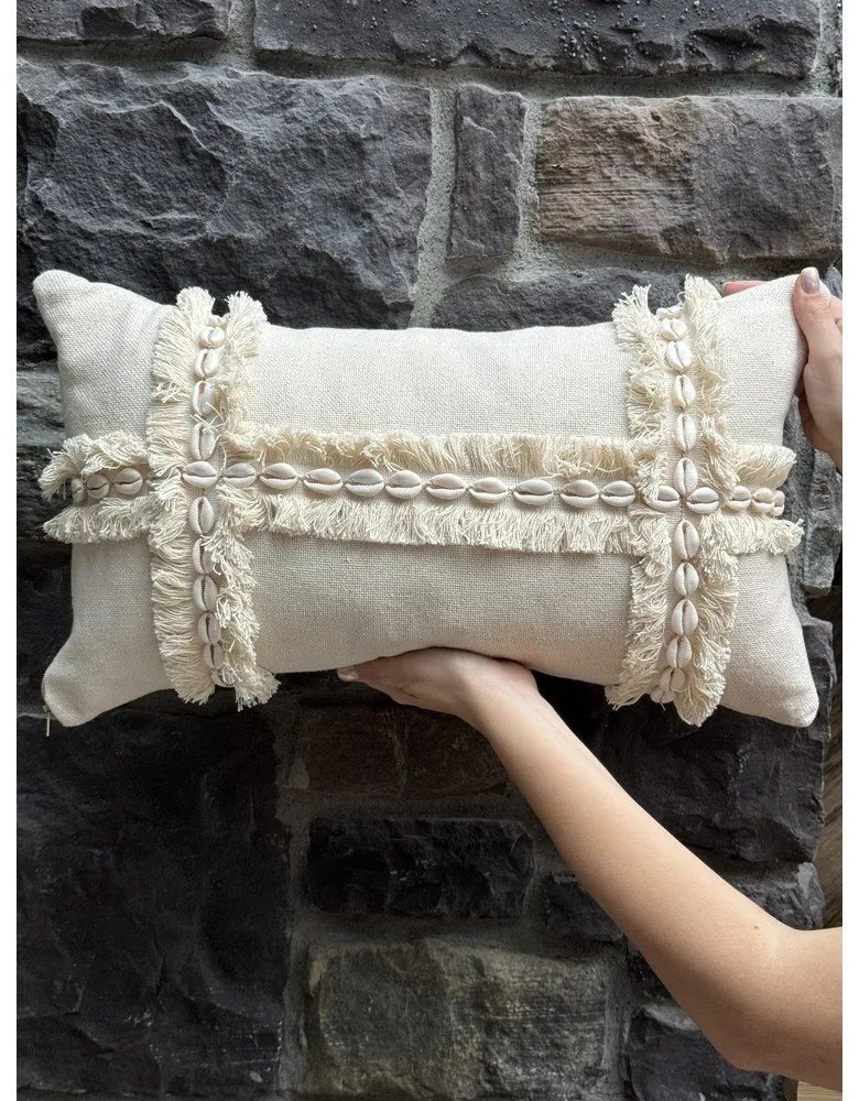 Federa decorativa in cotone 30x50 cm Seashells – Mioli Decor