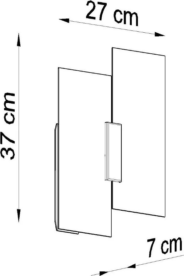 Lampada da parete bianca Veronica - Sollux